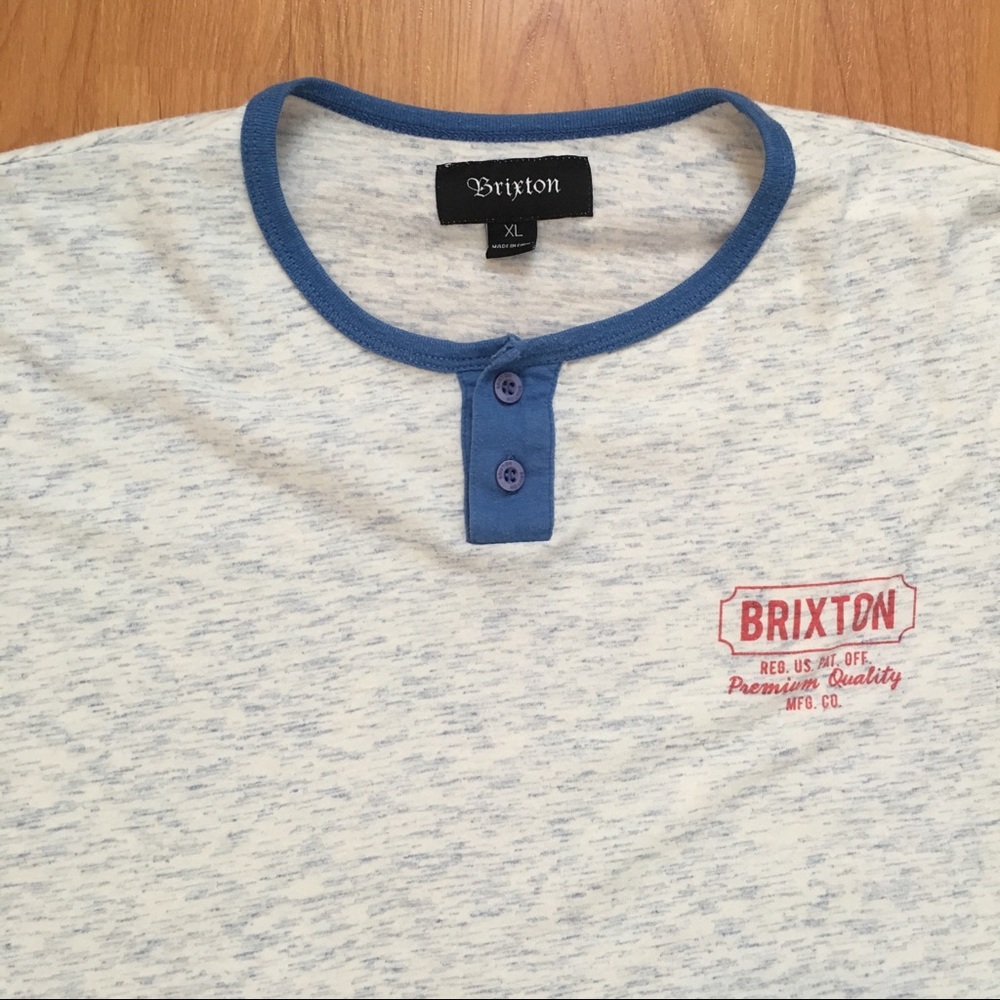 Brixton Logo Short Sleeve Baseball T-Shirt XL - Picture 1 of 7